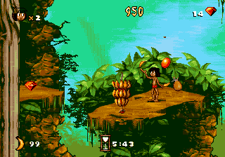 Jungle Book, The (Europe) In game screenshot